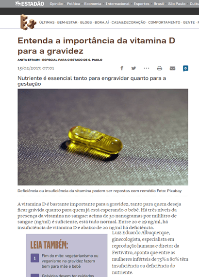 Fertivitro é destaque na imprensa nacional